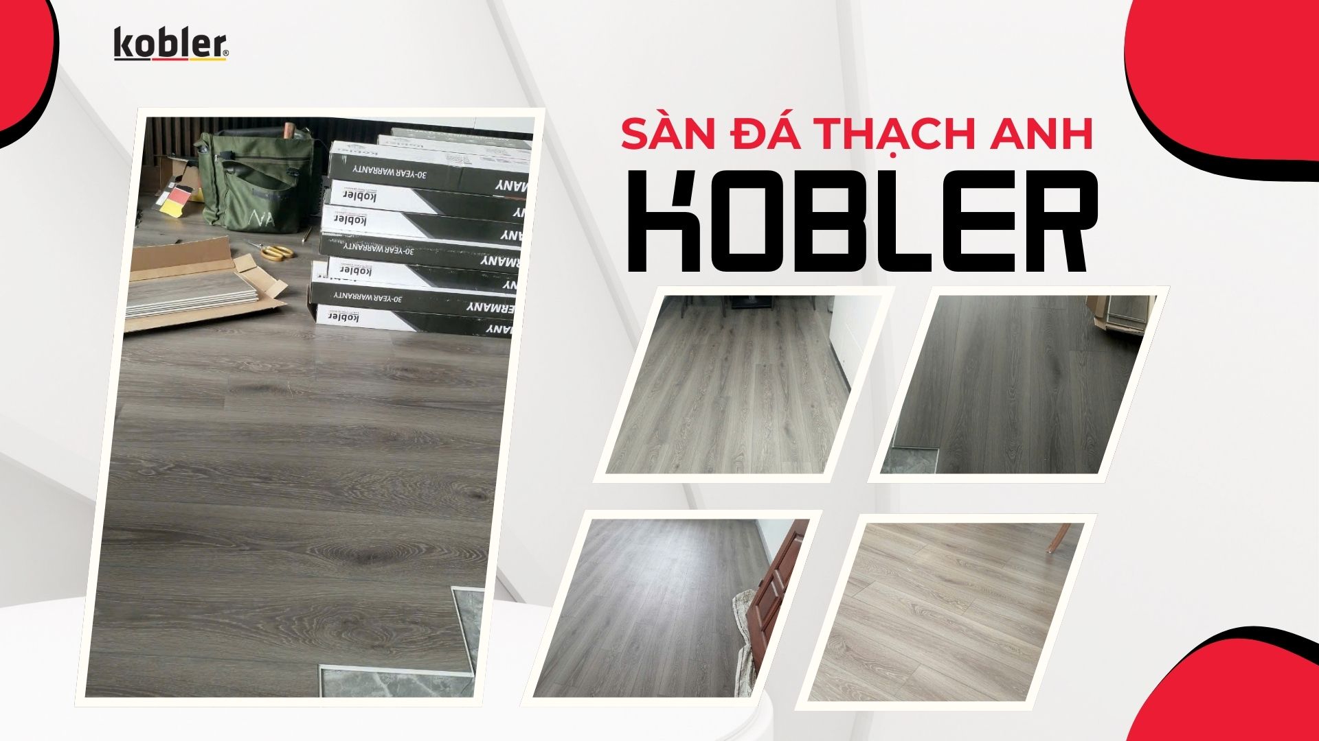 Ứng dụng sàn đá thạch anh Kobler trong thiết kế nội thất